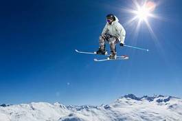 Fotoroleta narty sport sporty ekstremalne lekkoatletka chłopiec