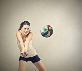 Fotoroleta sport siatkówka portret