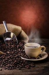 Naklejka kawa arabski czarny ciepły