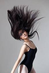Plakat balet baletnica azjatycki kobieta japoński