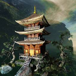 Fotoroleta architektura vintage orientalne natura piękny