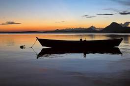 Obraz na płótnie góra brazylia pejzaż łódź woda