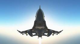 Fototapeta odrzutowiec samolot wojskowy niebo