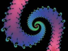 Fotoroleta abstrakcja spirala fraktal postać