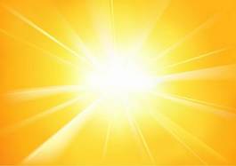 Naklejka słońce abstrakcja corona światło słoneczne eksplodująca