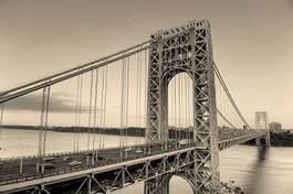 Fototapeta most georga washingtona w czerni i bieli