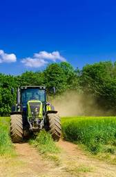 Obraz na płótnie traktor żniwa rolnictwo pole