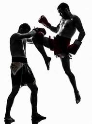 Naklejka sztuki walki bokser sport ludzie