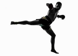 Naklejka bokser sport sztuki walki ćwiczenie
