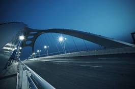Obraz na płótnie most autostrada noc shanghaj
