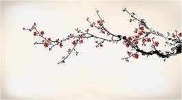 Obraz na płótnie japoński kwitnący obraz azjatycki
