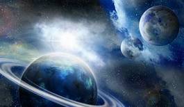 Naklejka kosmos gwiazda planeta wszechświat