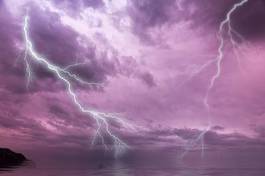 Fotoroleta sztorm woda morze niebo natura