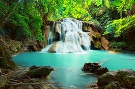 Fotoroleta park tropikalny wodospad