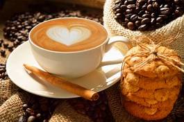 Obraz na płótnie filiżanka macchiato kawiarnia cappucino kubek