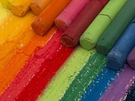 Naklejka kolorowe pastele