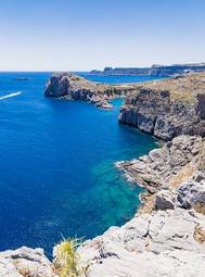 Naklejka piękny grecki stary morze europa