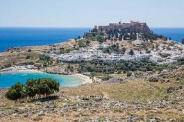 Naklejka niebo piękny grecki wyspa grecja
