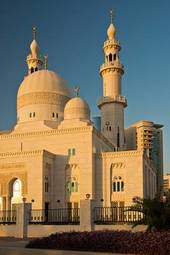 Naklejka meczet zmierzch wschód niebo przekonanie