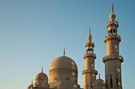 Fotoroleta wschód meczet niebo zmierzch