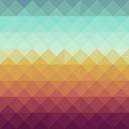 Obraz na płótnie kolorowe geometryczne trójkąty