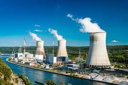 Naklejka radioaktywność topnik energia jądrowa elektrownia 