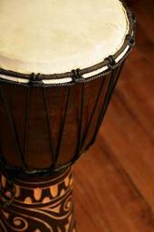 Naklejka perkusja bęben muzyka afryka