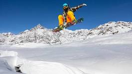 Fototapeta spokojny niebo snowboard