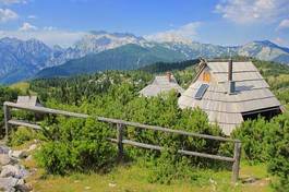 Naklejka słowenia alpy szczyt pejzaż