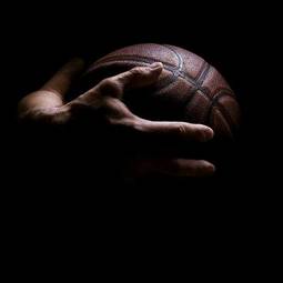 Plakat sport piłka koszykówka kula ręka