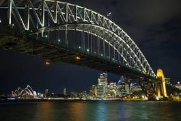 Obraz na płótnie noc australia most