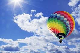 Fototapeta lato świeży słońce balon błękitne niebo