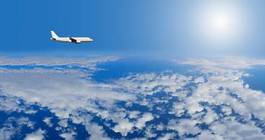 Obraz na płótnie silnik słońce lotnictwo airliner odrzutowiec