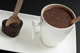 Obraz na płótnie serce mleko kawa kakao
