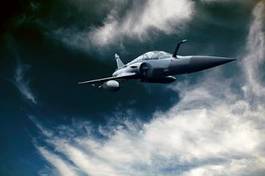 Fototapeta wojskowy samolot słońce silnik niebo
