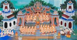 Naklejka antyczny tajlandia obraz piękny sztuka