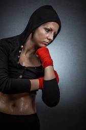 Fotoroleta ćwiczenie bokser zespół sport