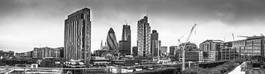 Plakat panorama londyn zmierzch widok