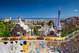 Obraz na płótnie barcelona wieża park hiszpania