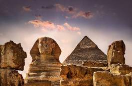 Naklejka sztuka architektura egipt