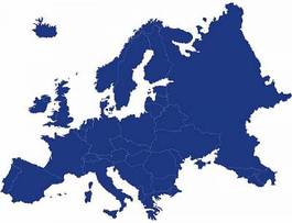 Plakat świat kontynent mapa europa