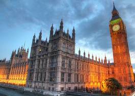Naklejka londyn zmierzch europa architektura niebo