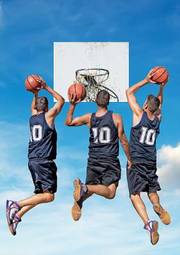 Plakat portret lekkoatletka piłka sport fitness