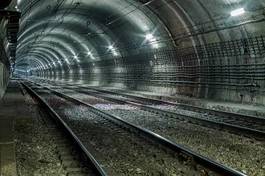 Fotoroleta tunel transport metro miejski