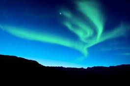 Fotoroleta północ szwecja pejzaż galaktyka islandia