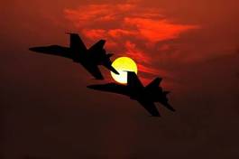 Naklejka wzór niebo bombowiec armia samolot