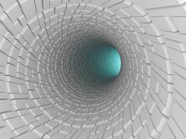 Obraz na płótnie spirala 3d łuk tunel