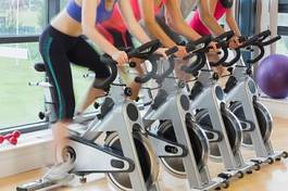 Naklejka wellnes rower siłownia zdrowie