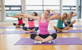 Fotoroleta joga zdrowie sportowy zdrowy