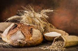 Naklejka zboże ziarno mąka wiejski zdrowie